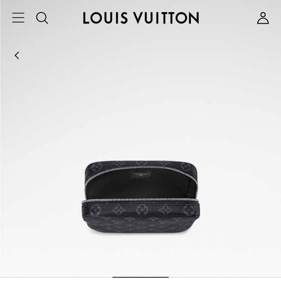 Louis Vuitton Toilet Pouch PM Monogram Eclipse Canvas - Picture 12 of 14